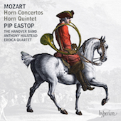 Album artwork for MOZART. Horn Concertos. Eastop/Hanover Band/Halste