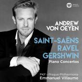 Album artwork for Piano Concertos - Ravel, Gershwin, Saint-Saens