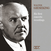 Album artwork for Walter Gieseking: His First Concerto Recordings