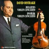 Album artwork for Oistrakh plays Brahms and Dvorak Violin Concertos