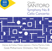 Album artwork for Santoro: Symphony No. 8 & Cello Concerto