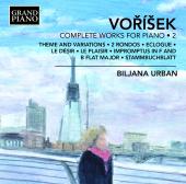 Album artwork for Jan Hugo Vorisek: Complete Piano Works, Vol. 2