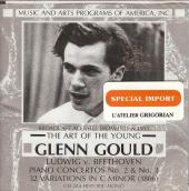 Album artwork for The Art of the Young Glenn Gould