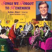Album artwork for John Aler - Songs We Forgot To Remember
