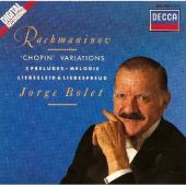 Album artwork for Rachmaninov: Chopin Variations / Bolet