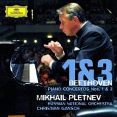 Album artwork for BEETHOVEN PIANO CONCERTOS 1 & 3 / Pletnev