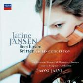 Album artwork for Beethoven, Britten: Violin Concertos / Jansen