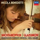 Album artwork for Shostakovich & Glazunov: Violin Concertos / Benede