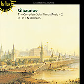 Album artwork for Glazunov : The Complete Solo Piano Music, Volume 2