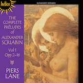 Album artwork for SCRIABIN. The Complete Preludes Vol.1. Lane