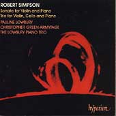 Album artwork for Robert Simpson: Violin Sonata & Piano Trio