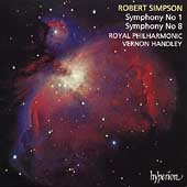 Album artwork for Simpson: Symphony No. 1 - 8 (Handley)