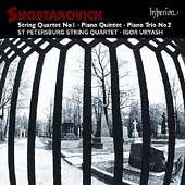 Album artwork for SHOSTAKOVICH - STRING QUARTET NO.1; PIANO TRIO NO.
