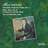 Album artwork for Beethoven: Complete Piano Trios 1 / Florestan Trio