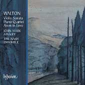 Album artwork for WALTON: PIANO QUARTET, VIOLIN SONATA, ANON IN LOVE