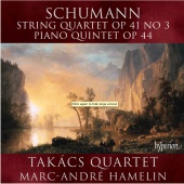 Album artwork for Schumann: String quartet & Piano Quintet / Takacs