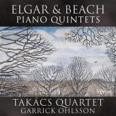 Album artwork for Elgar & Beach: Piano Quintets / Takacs Quartet