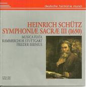 Album artwork for Schutz: Symphoniae Sacrae III / Bernius