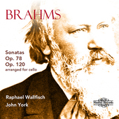 Album artwork for Brahms: Sonatas Op. 78 & 12 arranged for cello