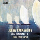 Album artwork for Jurgis Karnavicius: String Quartets Nos. 3 & 4