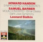 Album artwork for Hanson: Symphony #2, Barber: Violin Concerto