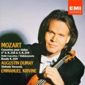 Album artwork for Mozart: Violin concertos 4 & 5 / Dumay, Krivine