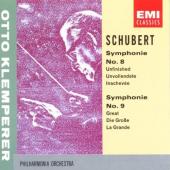 Album artwork for Schubert: Symphonies #8 and #9 / Klemperer