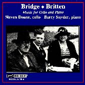 Album artwork for Music for Cello and Piano by Britten and Frank