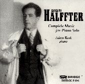 Album artwork for Halffter: Complete Music for Piano Solo