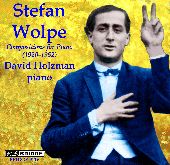 Album artwork for Stefan Wolpe Compositions for Piano (1920-1952), I