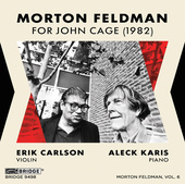 Album artwork for Feldman: For John Cage, Vol. 6