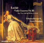 Album artwork for LECLAIR: VIOLIN CONCERTOS, VOL.III