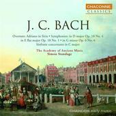 Album artwork for J.C. Bach: Symphonies, etc / Standage, AAM