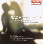 Album artwork for Rachmaninov: Piano Concertos 1-4 etc / Wild