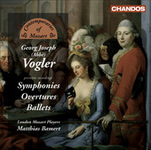 Album artwork for Vogler: Symhonies / Overtures / Ballets