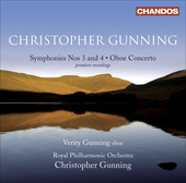 Album artwork for Gunning: Symphonies Nos. 3 & 4, Oboe Concerto