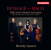 Album artwork for Homage to Bach - The Solo Violin Sonatas arranged