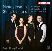 Album artwork for Mendelssohn: STRING QUARTETS vol. 2
