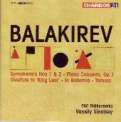 Album artwork for Balakirev: Symphonies no 1 & 2, etc / Sinaisky