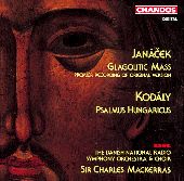 Album artwork for Janácek Glagolitic Mass Kodály Psalmus Mackerras