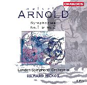 Album artwork for Arnold: Symphonies Nos 1 & 2 (Hickox)