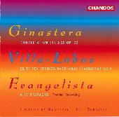 Album artwork for Music for Strings / Ginestera, Villa Lobos, Evange