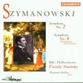 Album artwork for Szymanowski: Symphonies 2 & 4