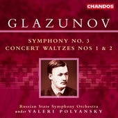 Album artwork for Glazunov: Symphony No. 3, Concert Waltzes 1 & 2
