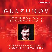 Album artwork for Glazunov: Symphonies 4 & 5 (Polyansky)
