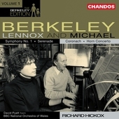 Album artwork for Lennox & Michael Berkeley: Edition Vol. 1 (Hickox)