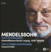 Album artwork for Mendelssohn: 5 Symphonies / Masur