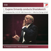 Album artwork for Eugene Ormandy Conducts Shostakovich 3-CD set