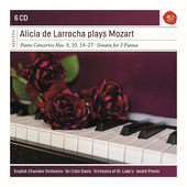 Album artwork for Alicia de Larrocha Plays Mozart 6-CD set