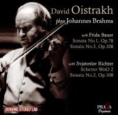 Album artwork for Brahms: Violin Sonatas 1 & 3 (Oistrakh)